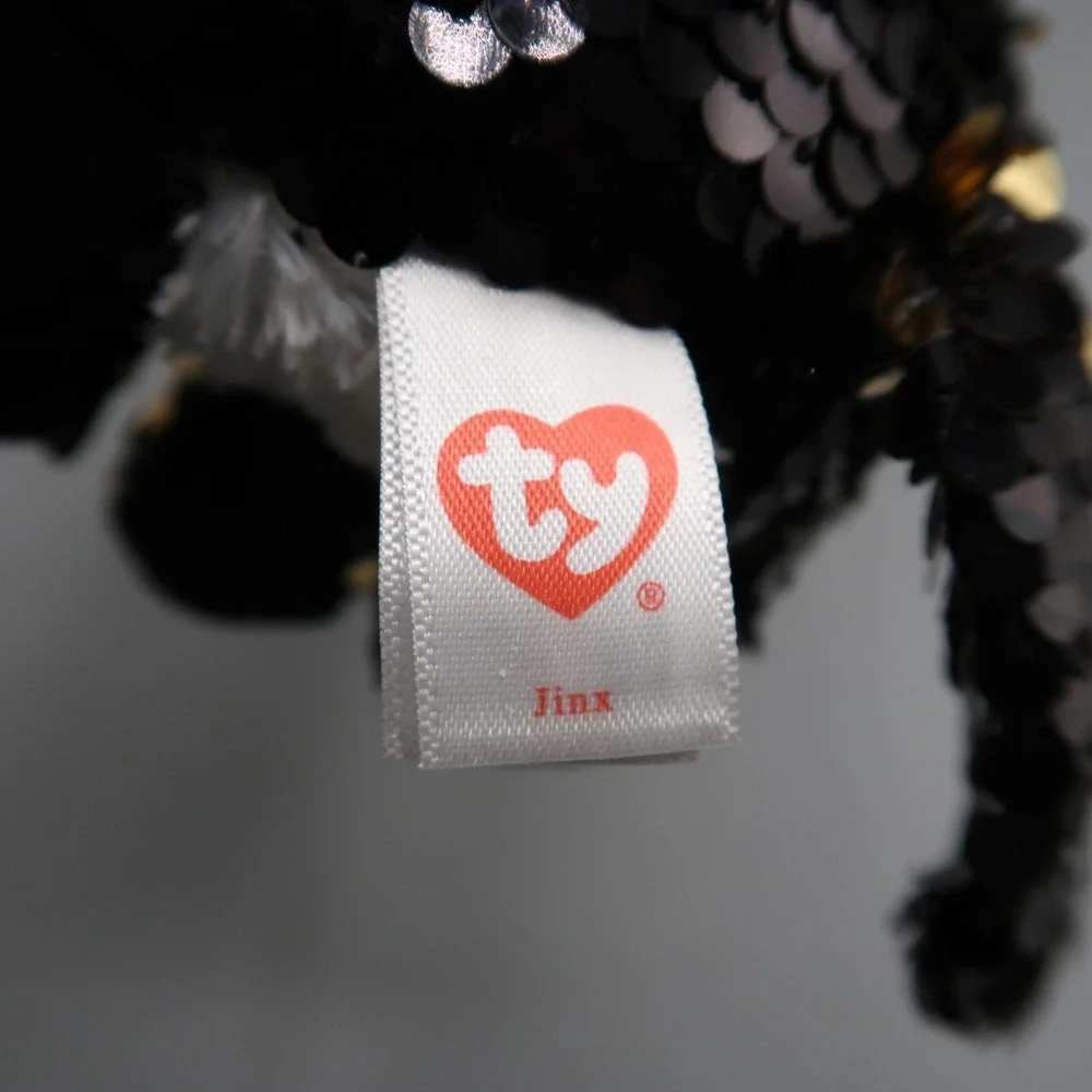 Ty Flippables JINX Sequin Halloween Cat & Gray Owl Owlette 6